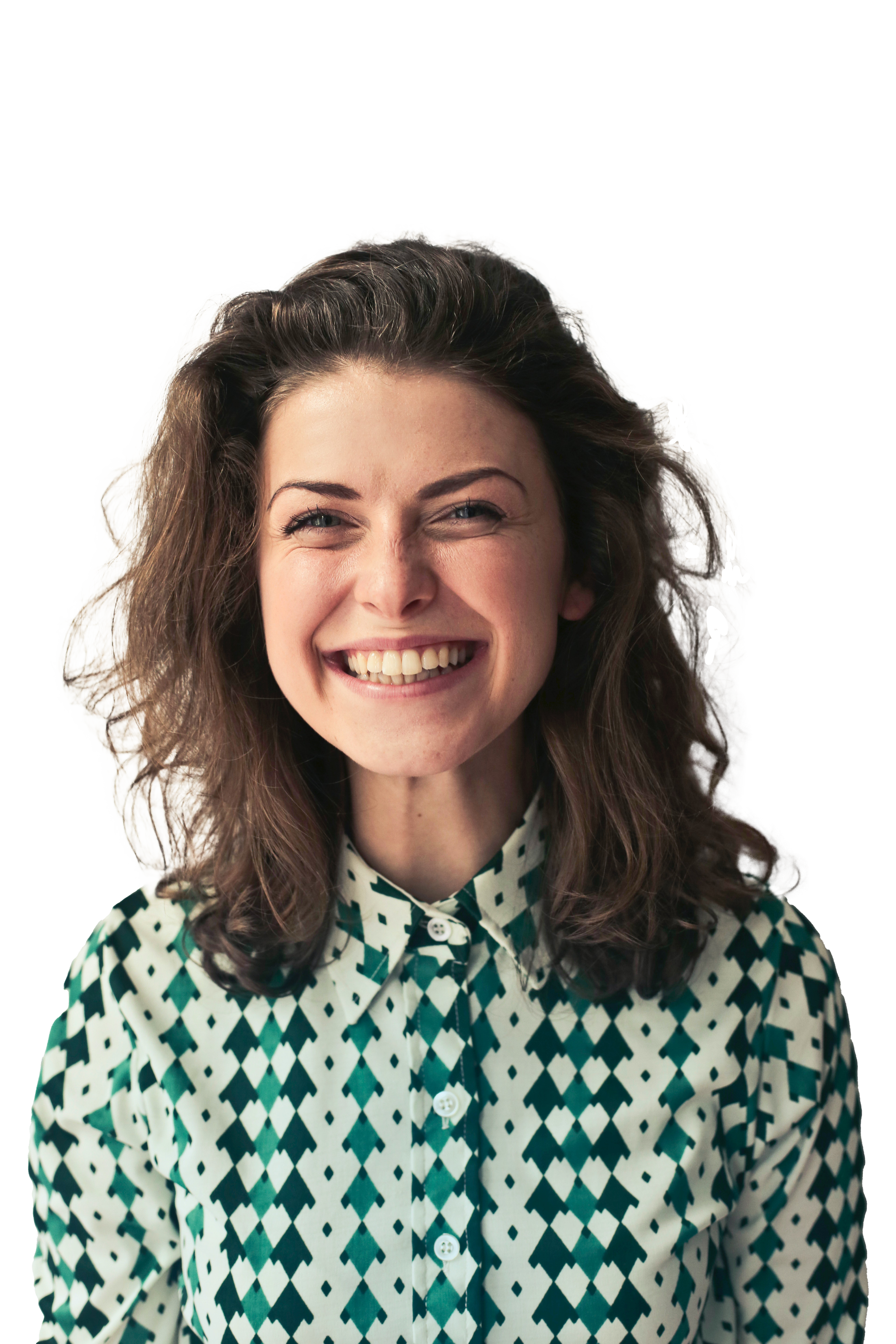 portrait femme souriante png